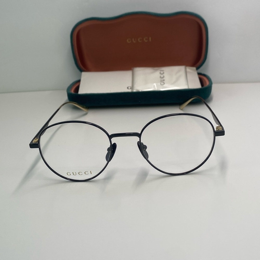 New Authentic Gucci™ GG0337O 002 51 - Black Eyeglasses